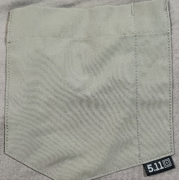 511 TACTICAL POLO SHIRT. MENS Sz:L LIKE NEW! TWO TONE. POCKET. SAMPLE STITCH. - Picture 5 of 11